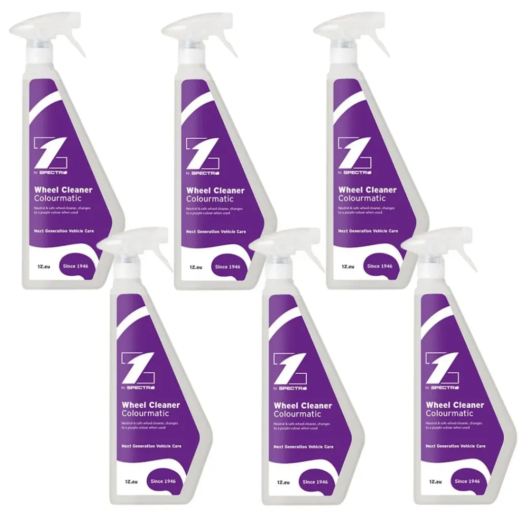 1Z Wheel Cleaner Colourmatic 6x500ML Spray Bottle